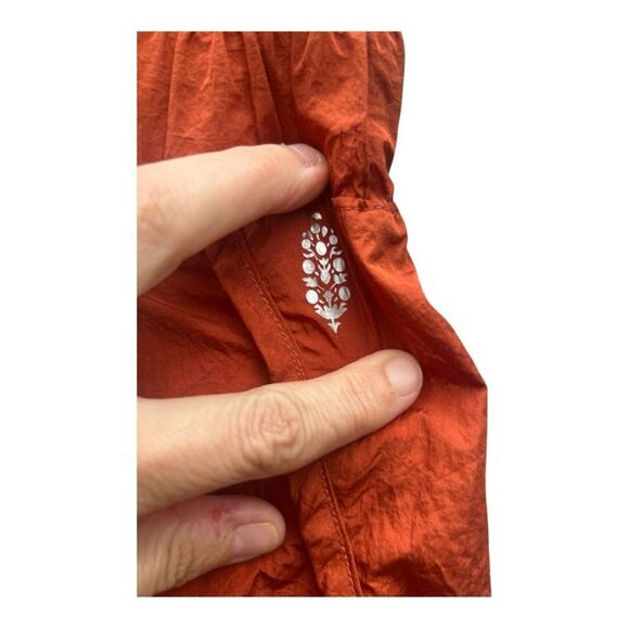 Free People Movement Orange The Way Home Shorts Sz small  NWOT athletic preppy - Picture 3 of 6